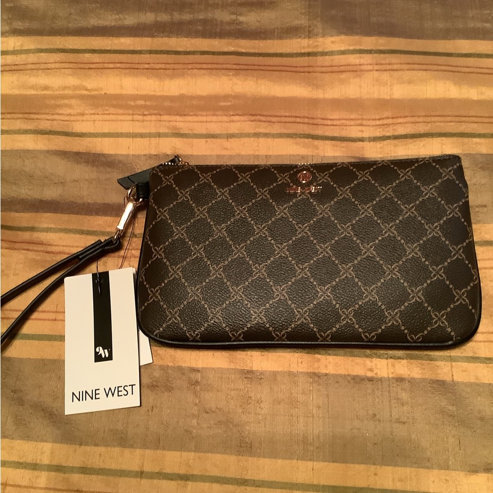 Nine West Brown Wristlet